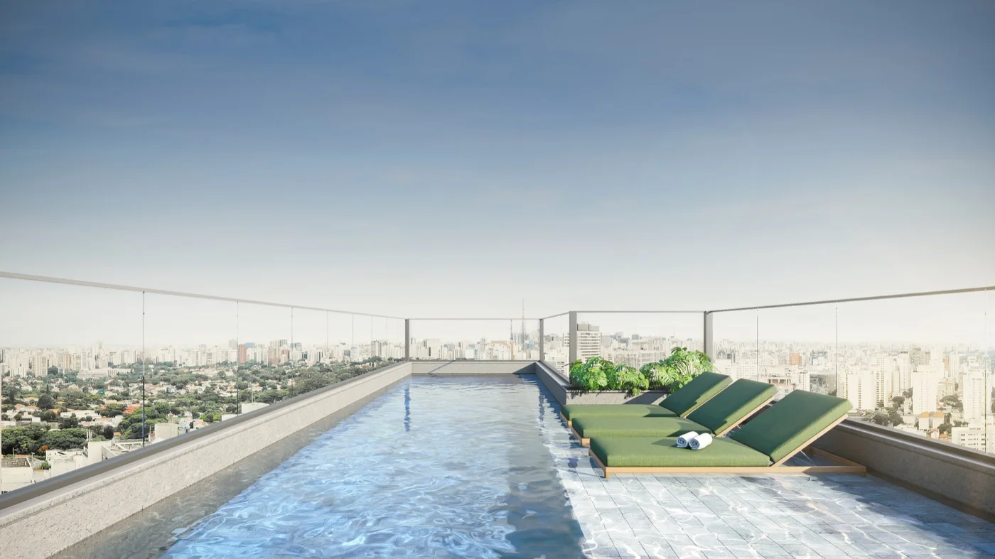 Piscina no 25º andar