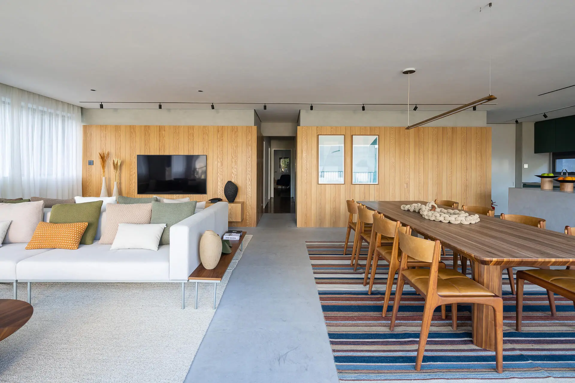 Sala de estar e jantar